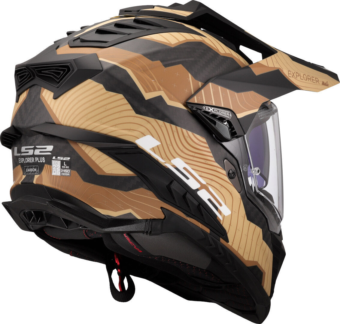 CASCO INTEGRALE LS2 MX701 EXPLORER CARBONIO ECE 2206