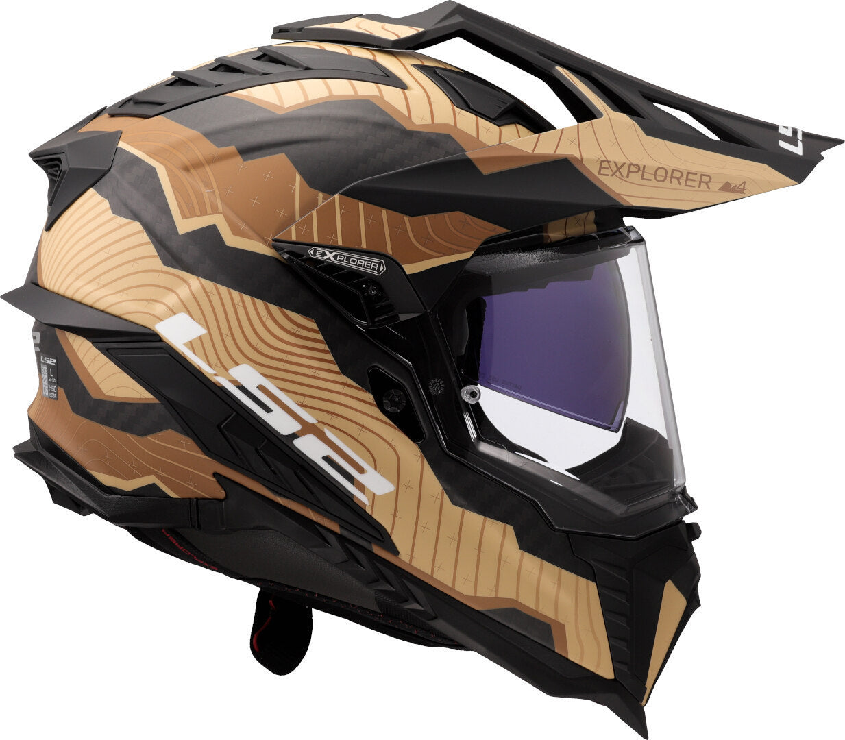 CASCO INTEGRALE LS2 MX701 EXPLORER CARBONIO ECE 2206