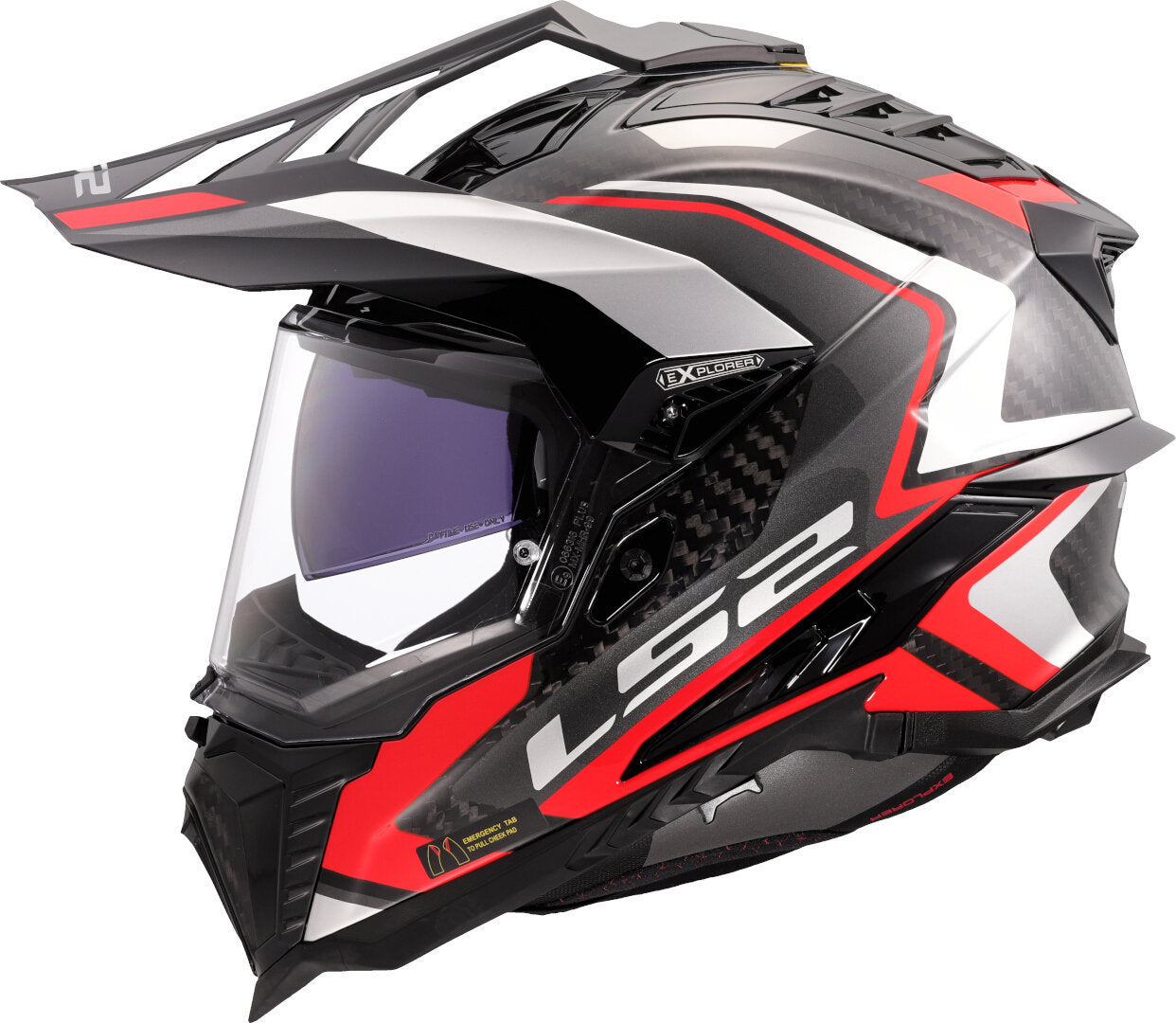 CASCO INTEGRALE LS2 MX701 EXPLORER CARBONIO ECE 2206