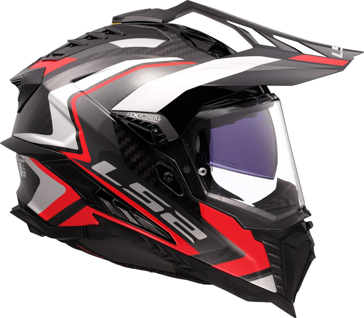 CASCO INTEGRALE LS2 MX701 EXPLORER CARBONIO ECE 2206