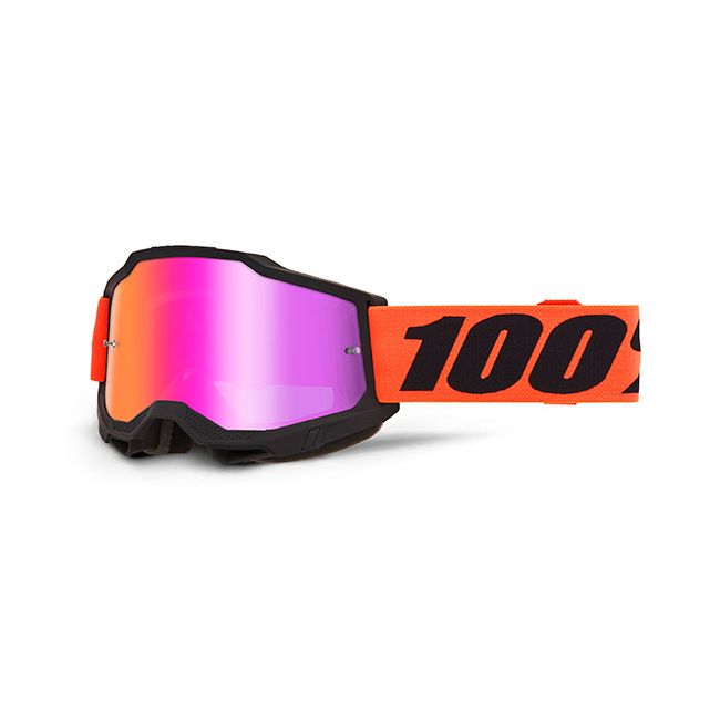MASCHERA CROSS 100% ACCURI 2 SPECCHIATA + TRASPARENTE