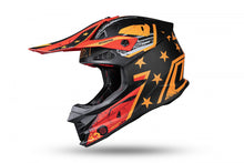 Casco Motocross enduro Aries nero e rosso - Ufo Plast